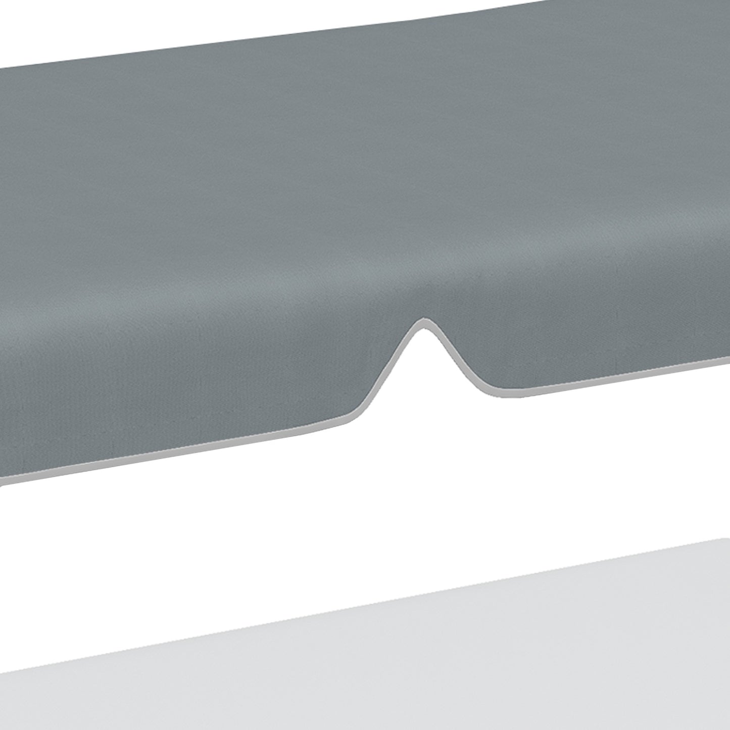 Replacement canopy for 2-seat swing, UV protected, dark grey