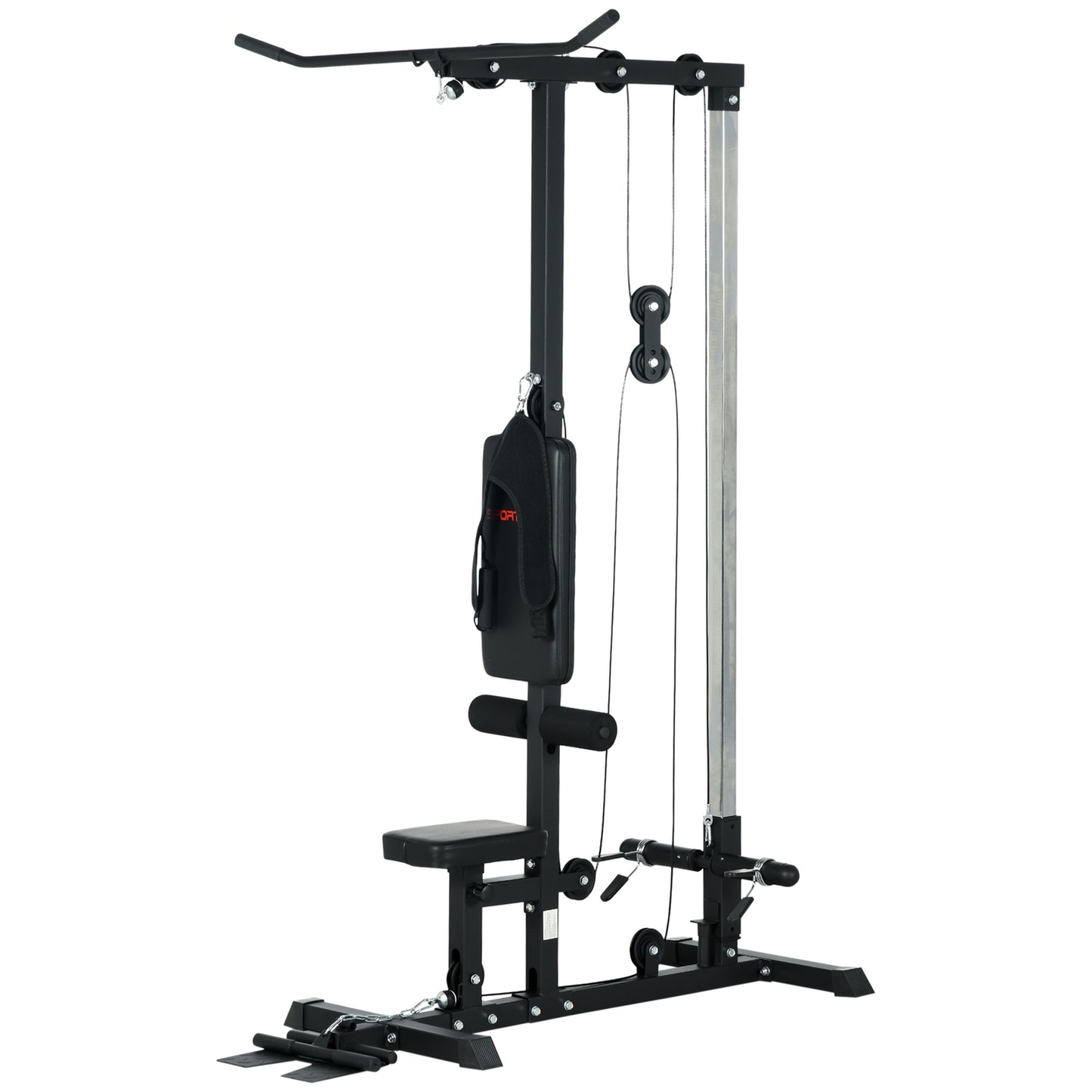 Home gym, rowing machines, without weights, fitness equipment for the home, steel, synthetic leather, black