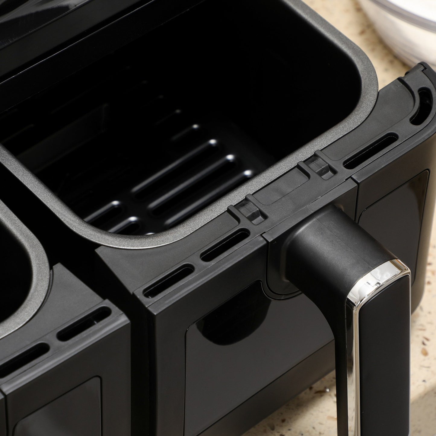 8L Air Fryer, Dual Chamber, No Oil, 2500W, Black