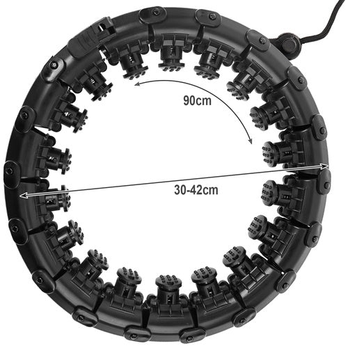 Hula hoop with massager + weight Trizand 25208