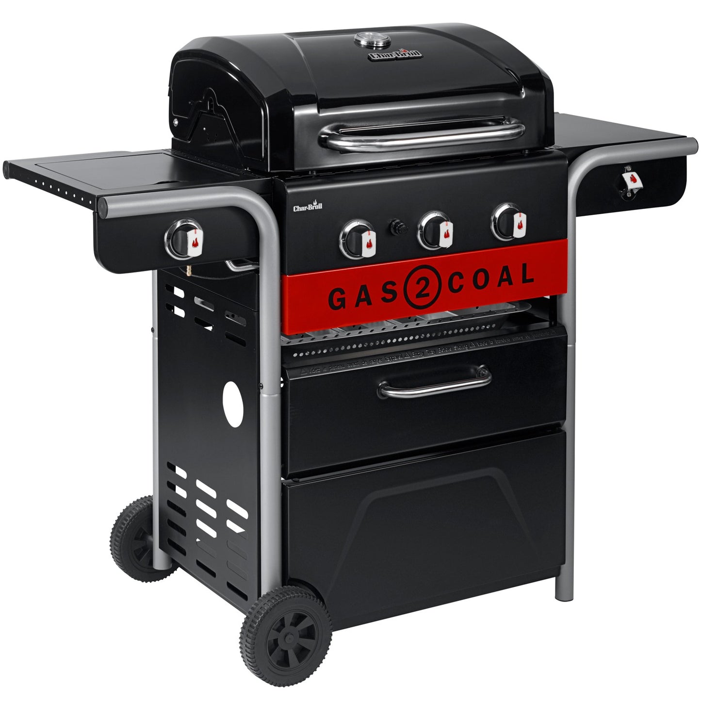 Hybrid Grill Gas2Coal 2.0, 3+1 Burners, Gas or Charcoal