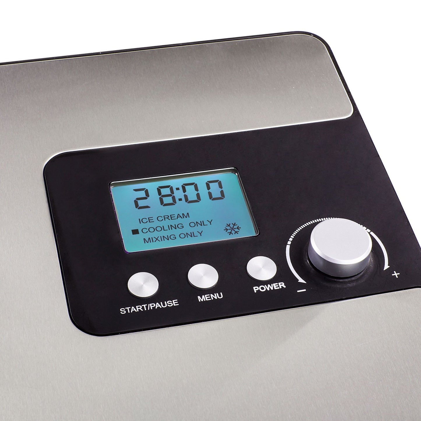 Ice Cream Maker with Compressor, 2L, LCD Display, Timer