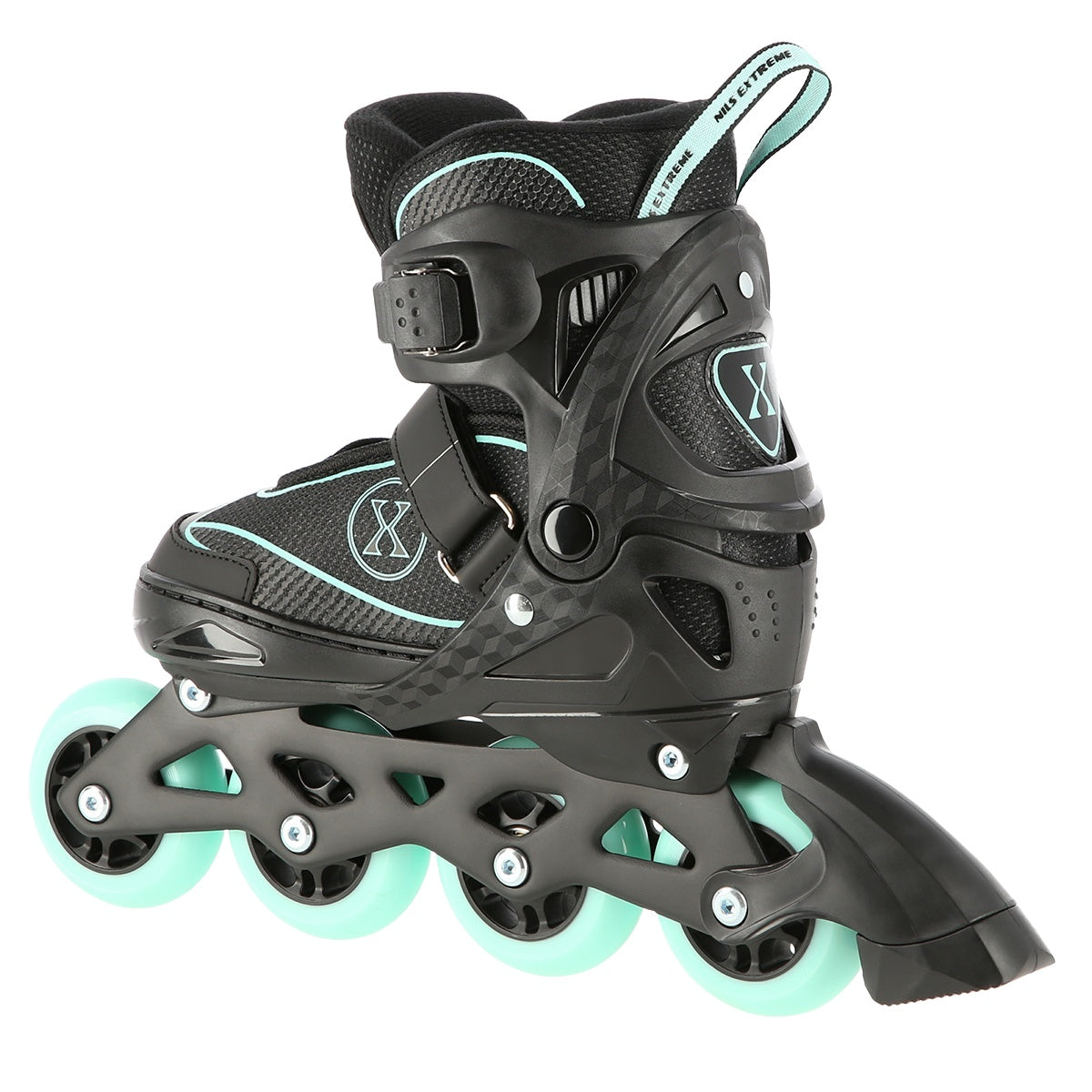 In-Line Skates, Black-Mint, Size L (39-42)