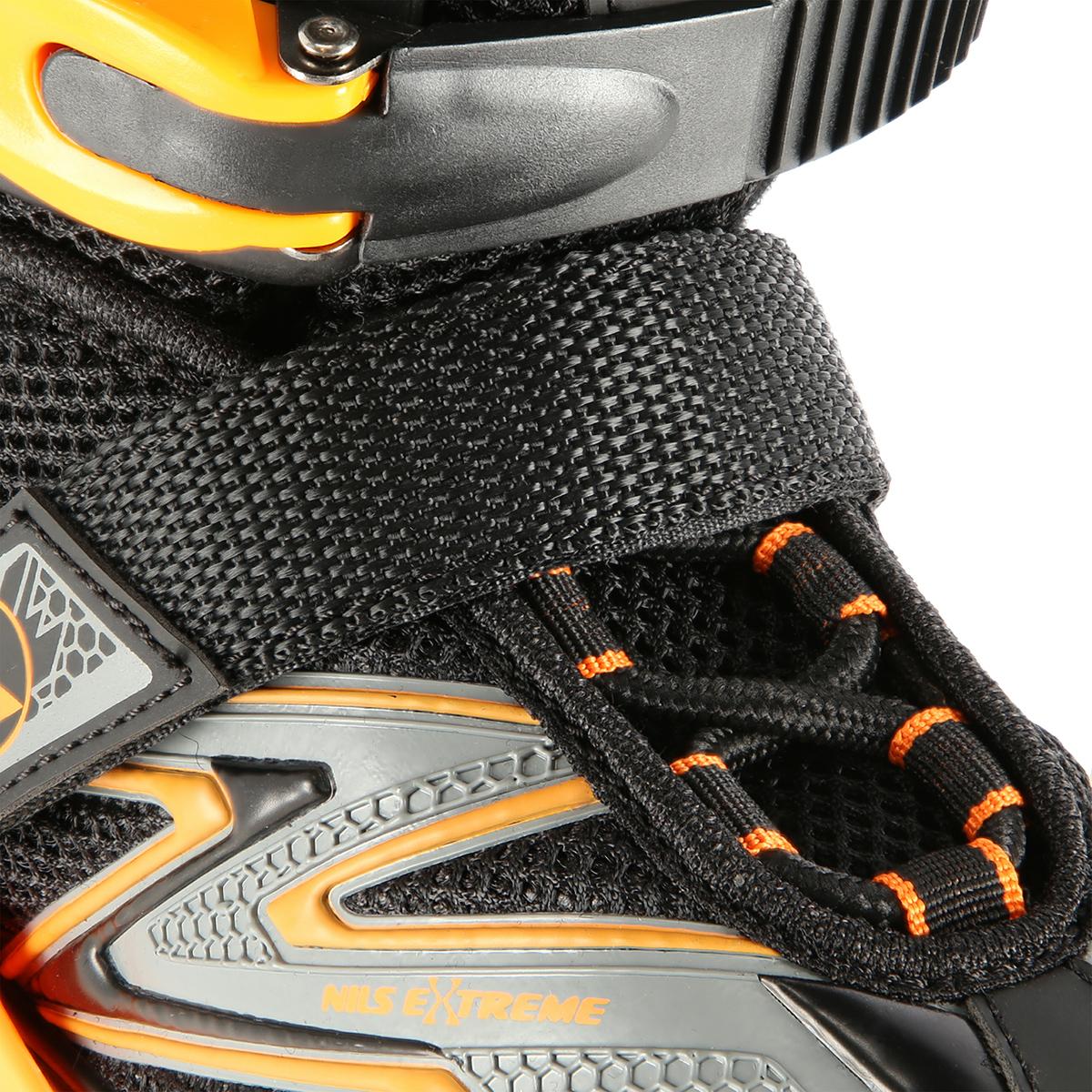 In-Line Skates, Black-Orange, Size L (39-42)