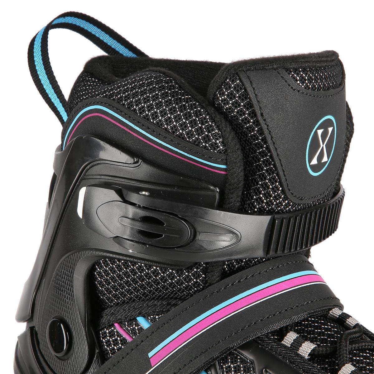 In-Line Skates, Black-Violet, Size L (39-42)