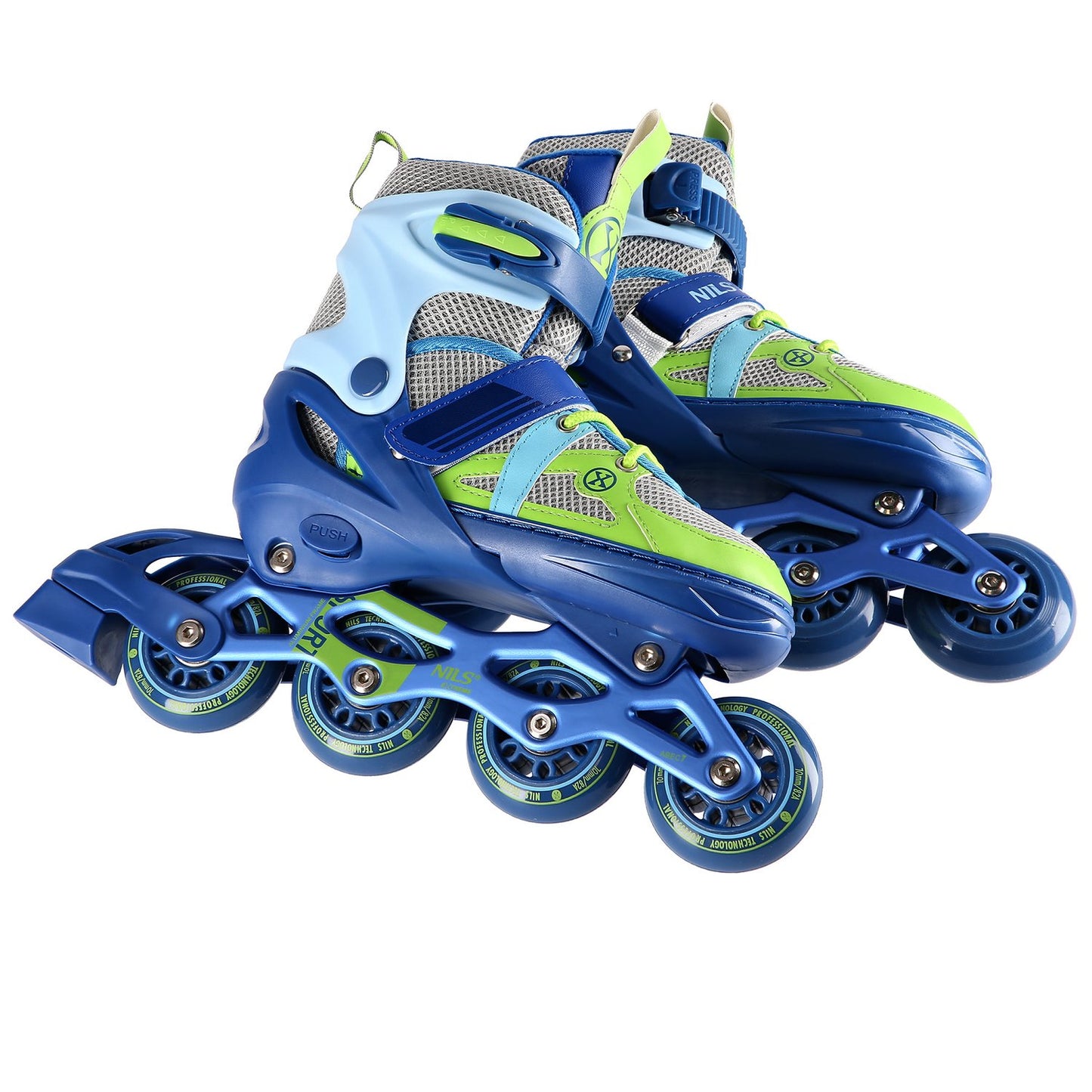 In-Line Skates, Blue-Green, Size S (31-34)