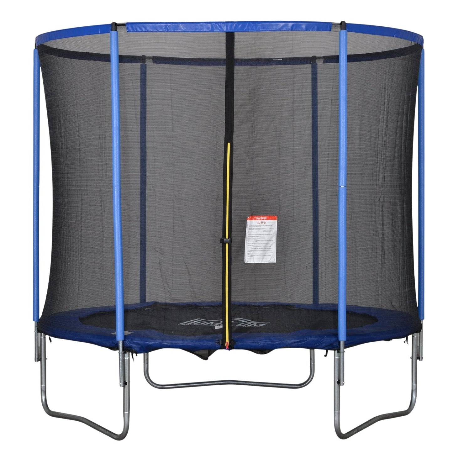 Indoor/outdoor trampoline with safety net, 113.6 kg limit