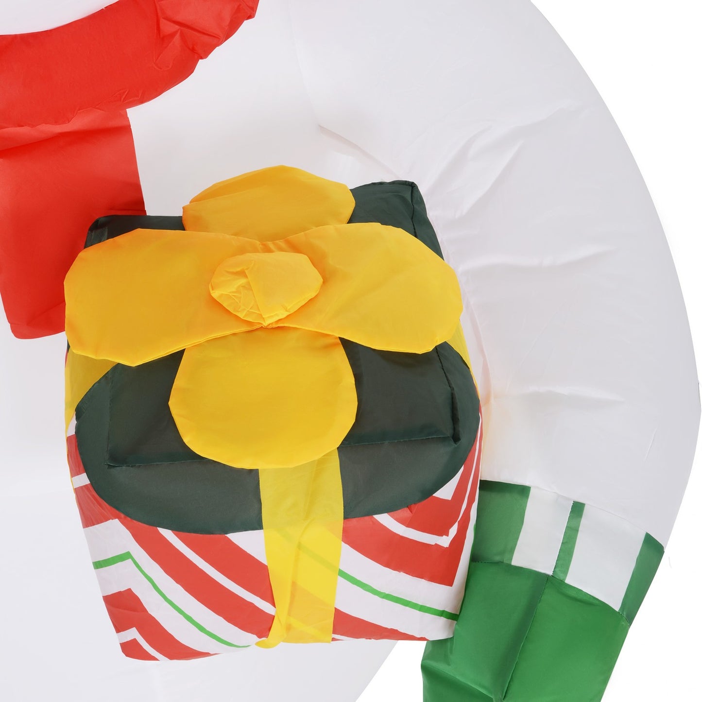 Inflatable 1.8 m snowman with LED lights for indoor/outdoor use