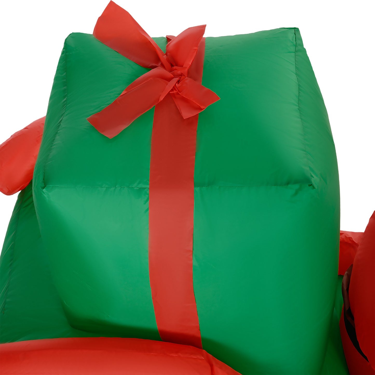 Inflatable 2.1 m Santa with sleigh and reindeer - LED On