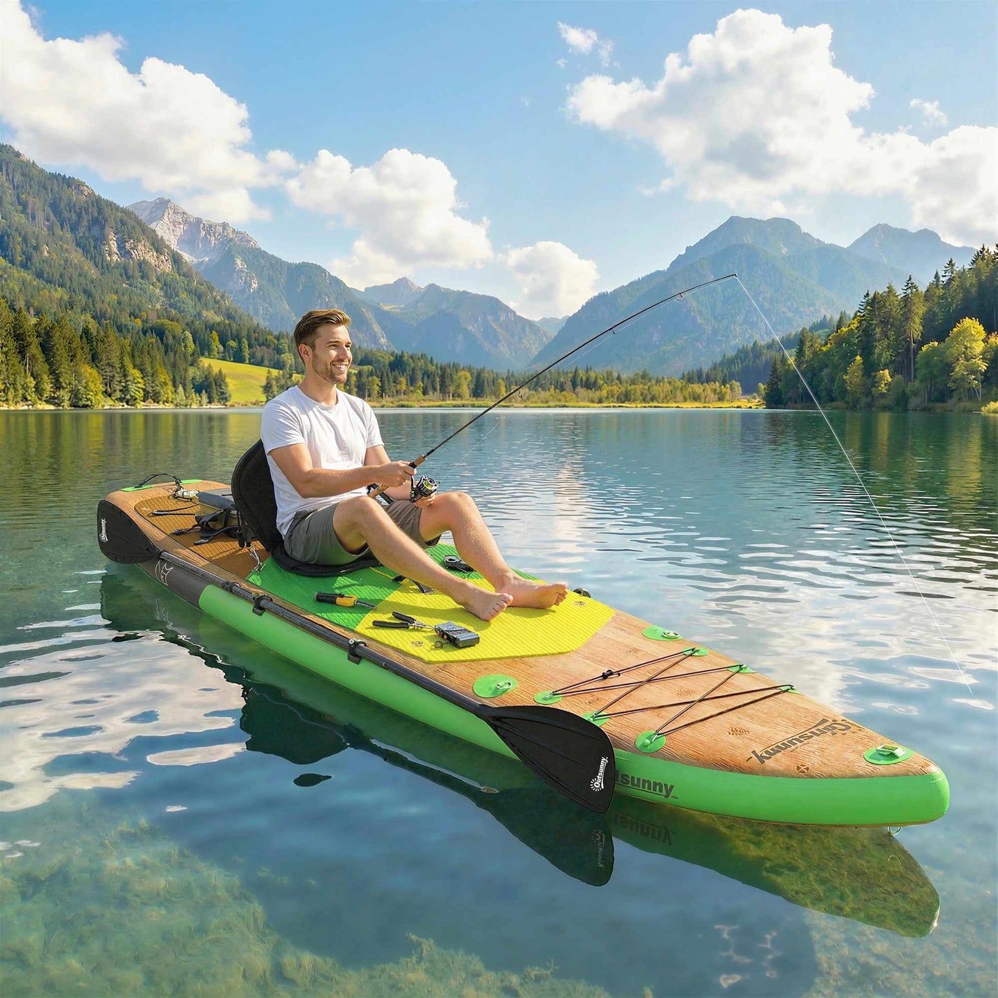 Inflatable SUP Board 335x82 cm with Seat & Accessories
