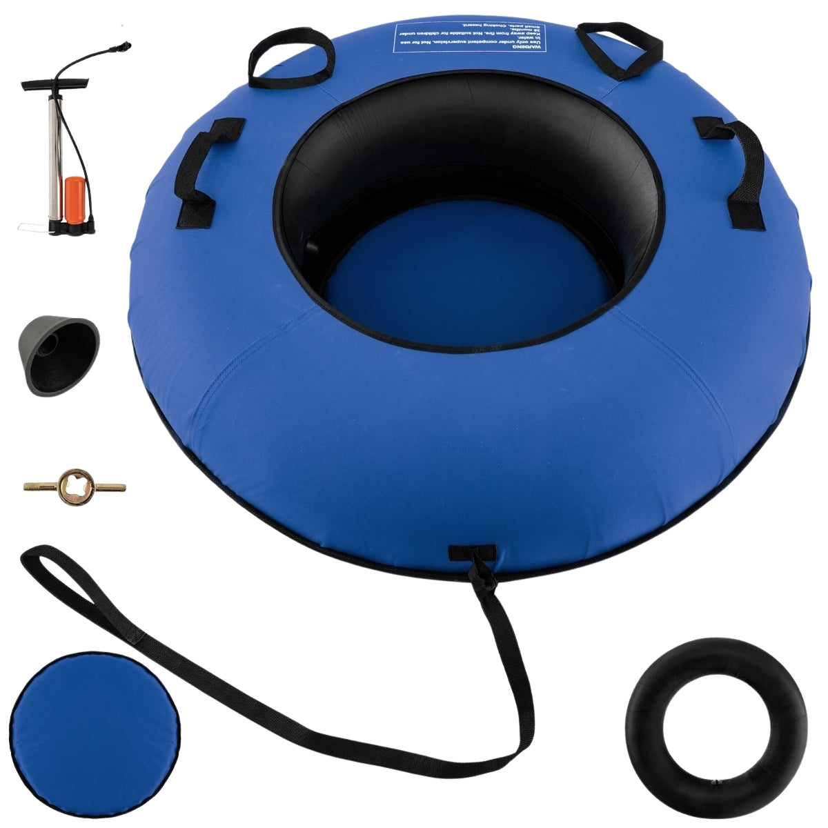 Inflatable Snow Tube 100cm with Pump & Tow Rope