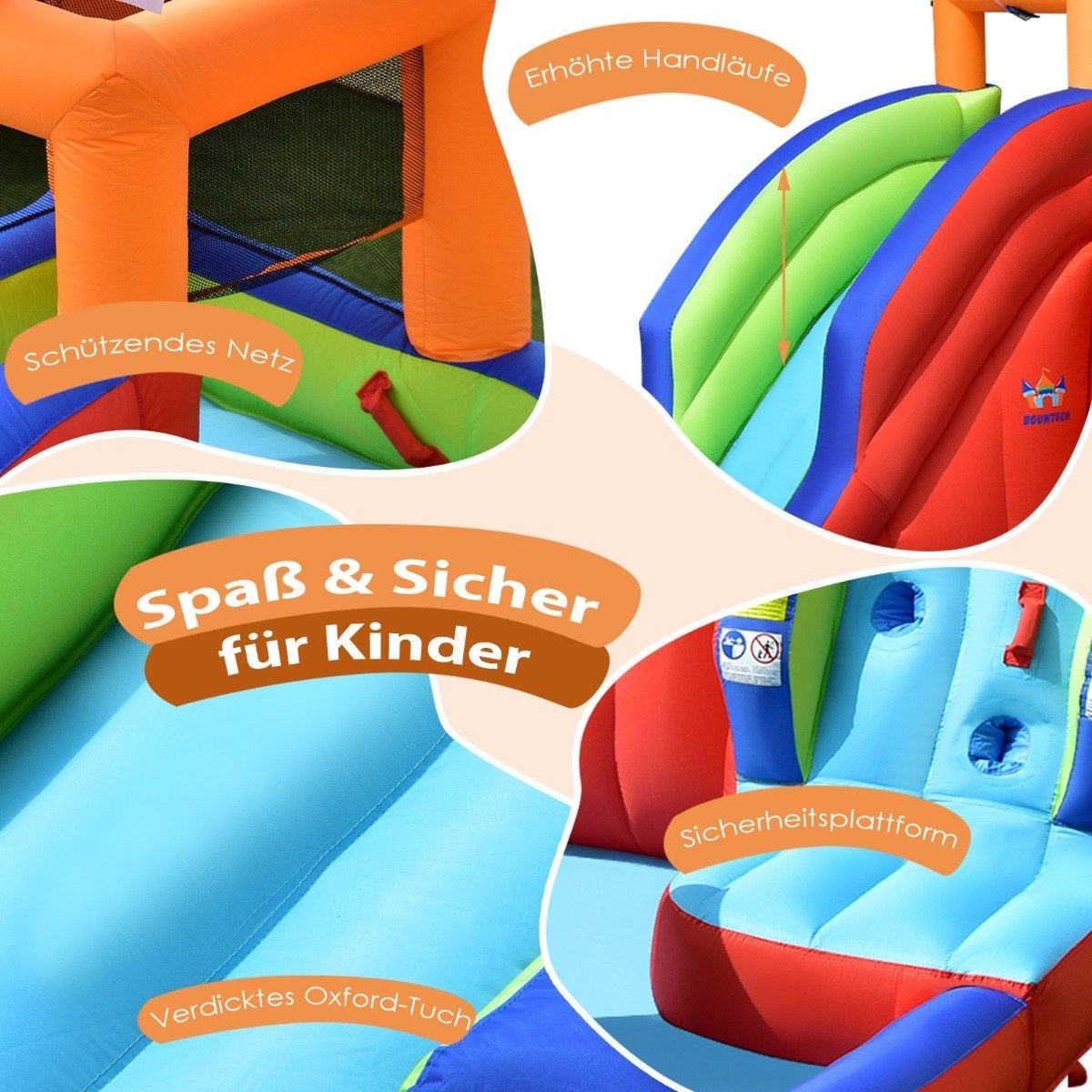 Inflatable water slide pirate ship bouncy castle without blower