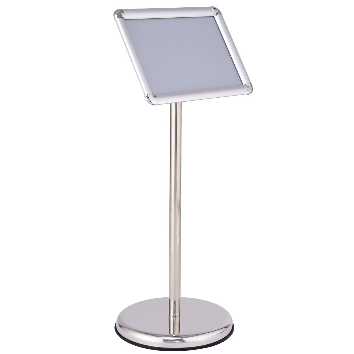 Information stand, information stand, poster stand, customer stopper made of metal, rotatable (A4)