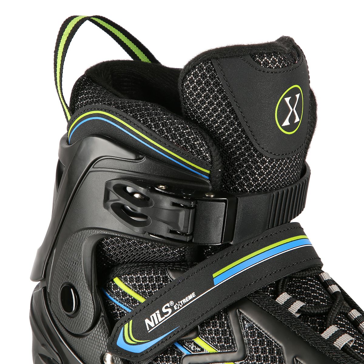 Inline Skates, Black-Lime, Size L (39-42)