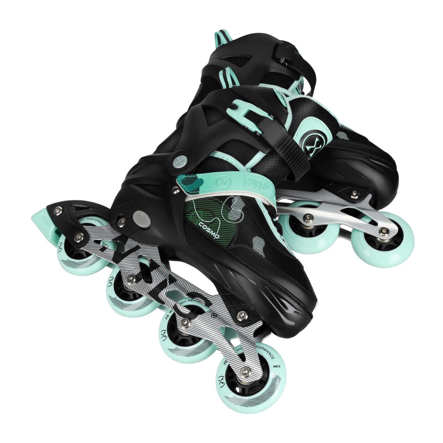 Inline Skates, Cosmo Green, Size M (34-37)