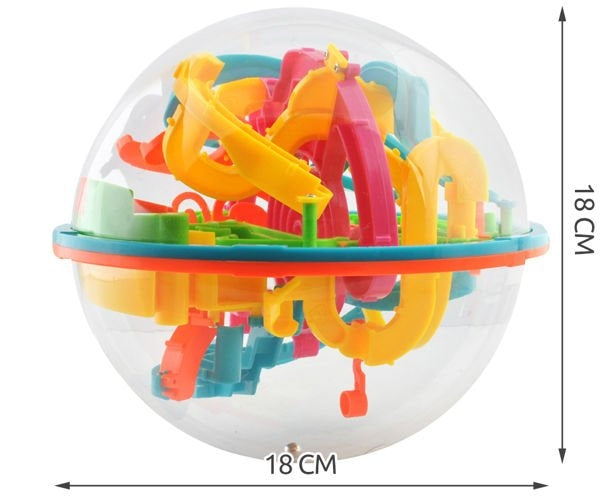 Intelligent ball - 3D maze (138 obstacles)