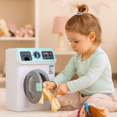 Interactive Kids Washing Machine Toy, Sound & Touch Panel