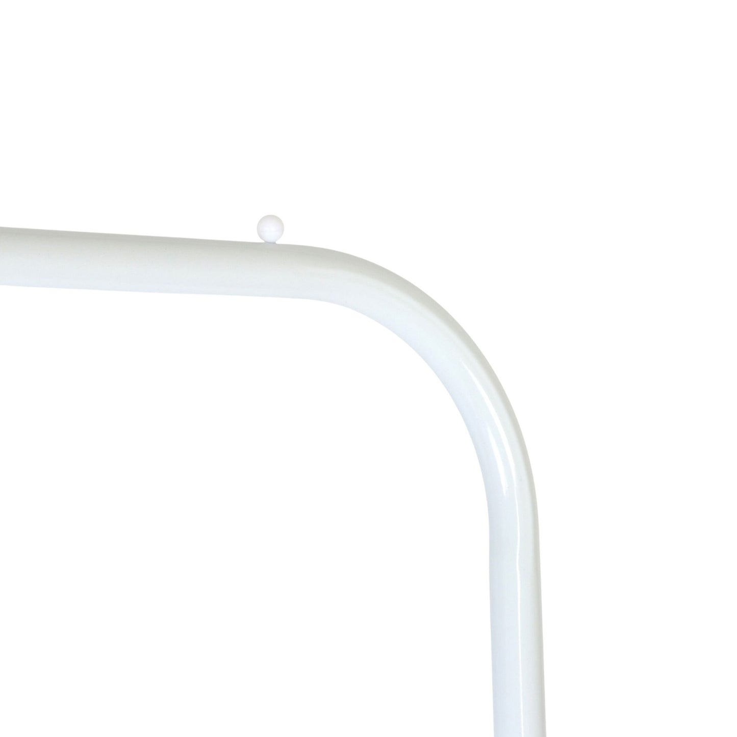 Iron Coat Rack with 2 Bars and Shelf