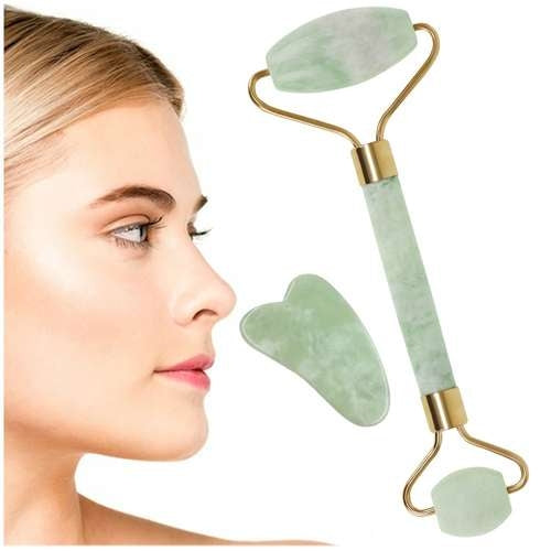 Jade face massager