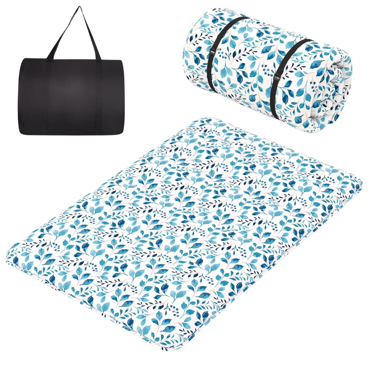 Japanese Futon Mattress, Washable Cover, 140x200 cm