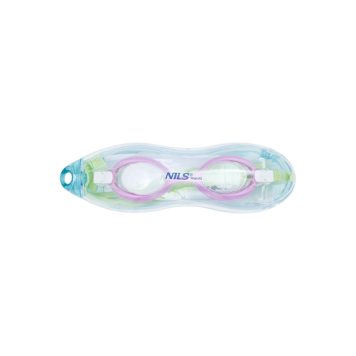 Junior Swimming Goggles, Green/Violet, Anti-Fog Lens