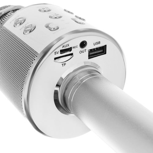 Karaoke microphone - silver Izoxis 22188