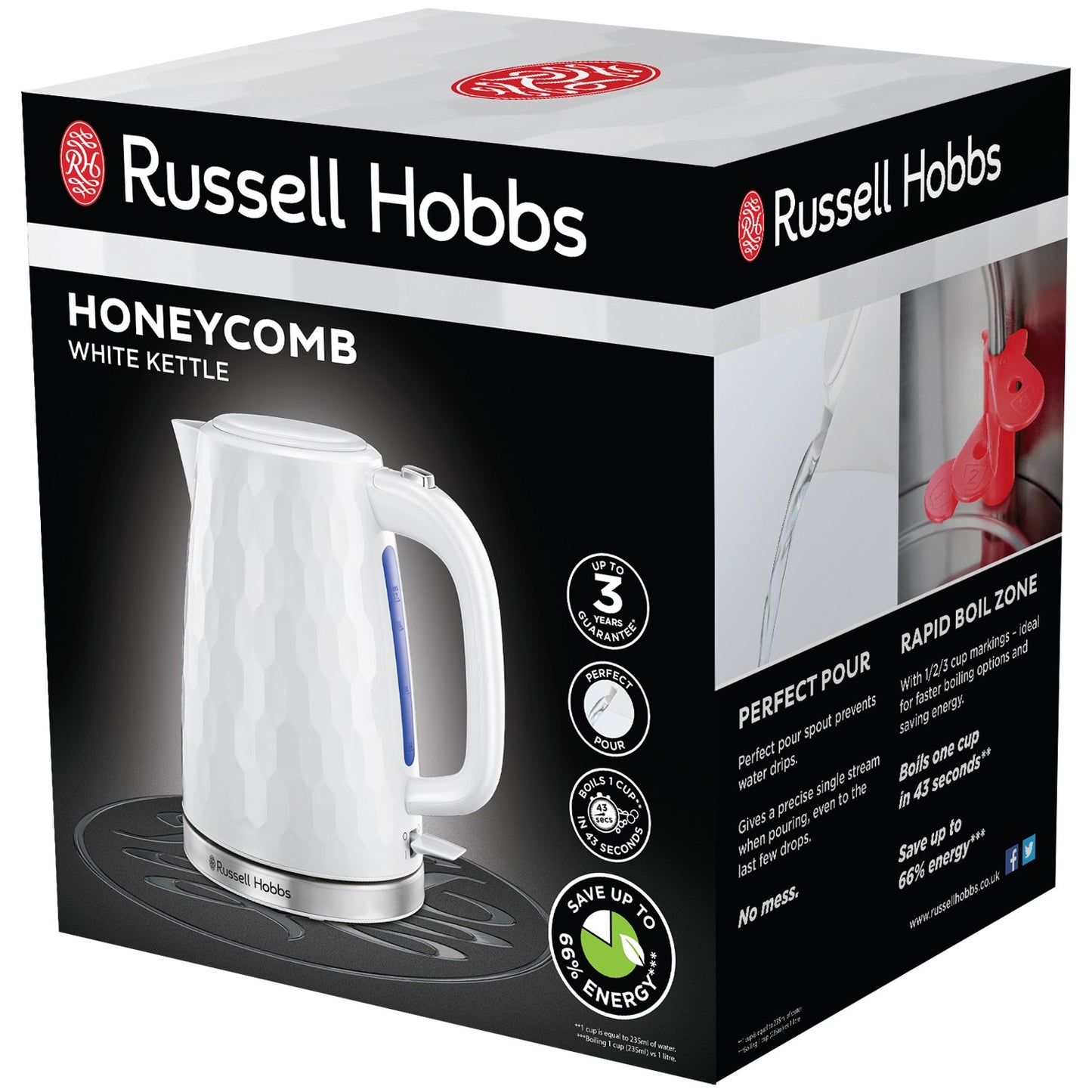Kettle 2605070 Honeycomb Kettle White