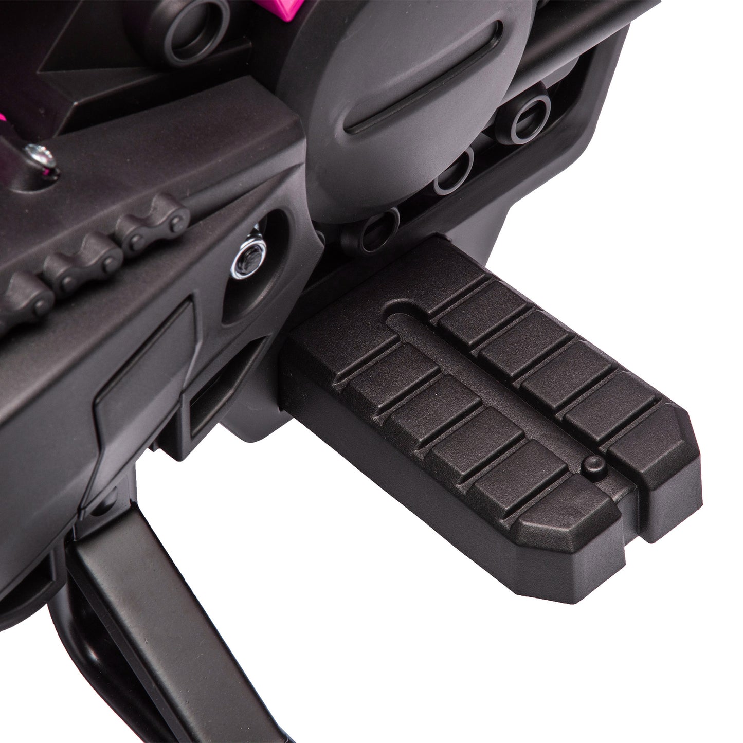 Kids' Electric Motorcycle, 12V, Pink, with Training Wheels