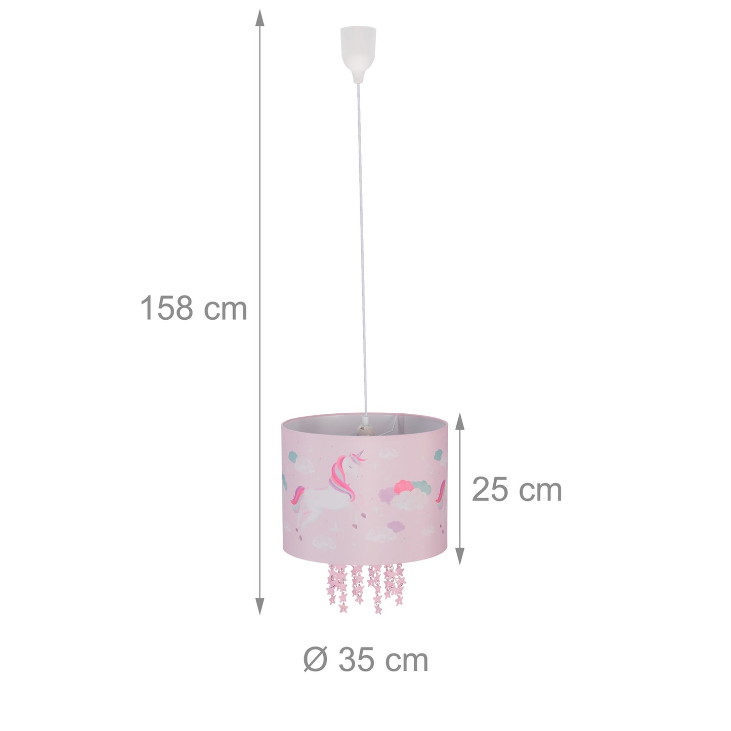 Kids' Light Fixture Pink Unicorn