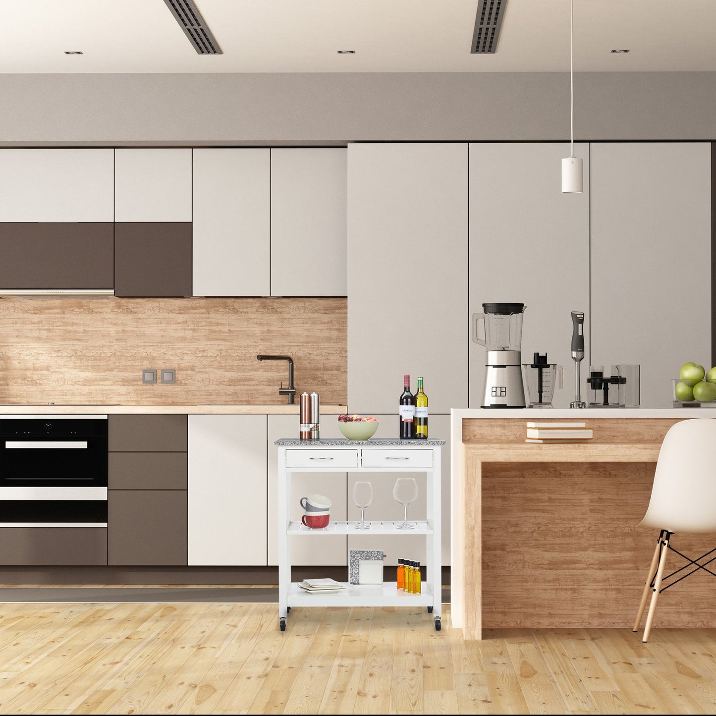 Kitchen Cart White
