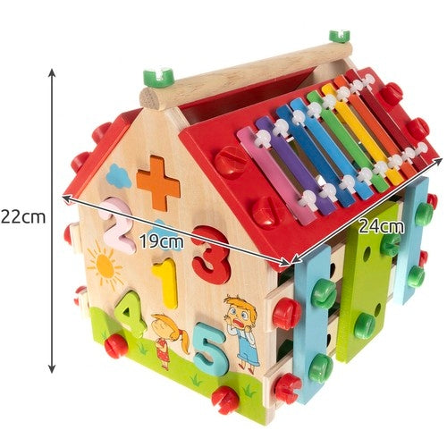 Kruzzel 22564 wooden educational house