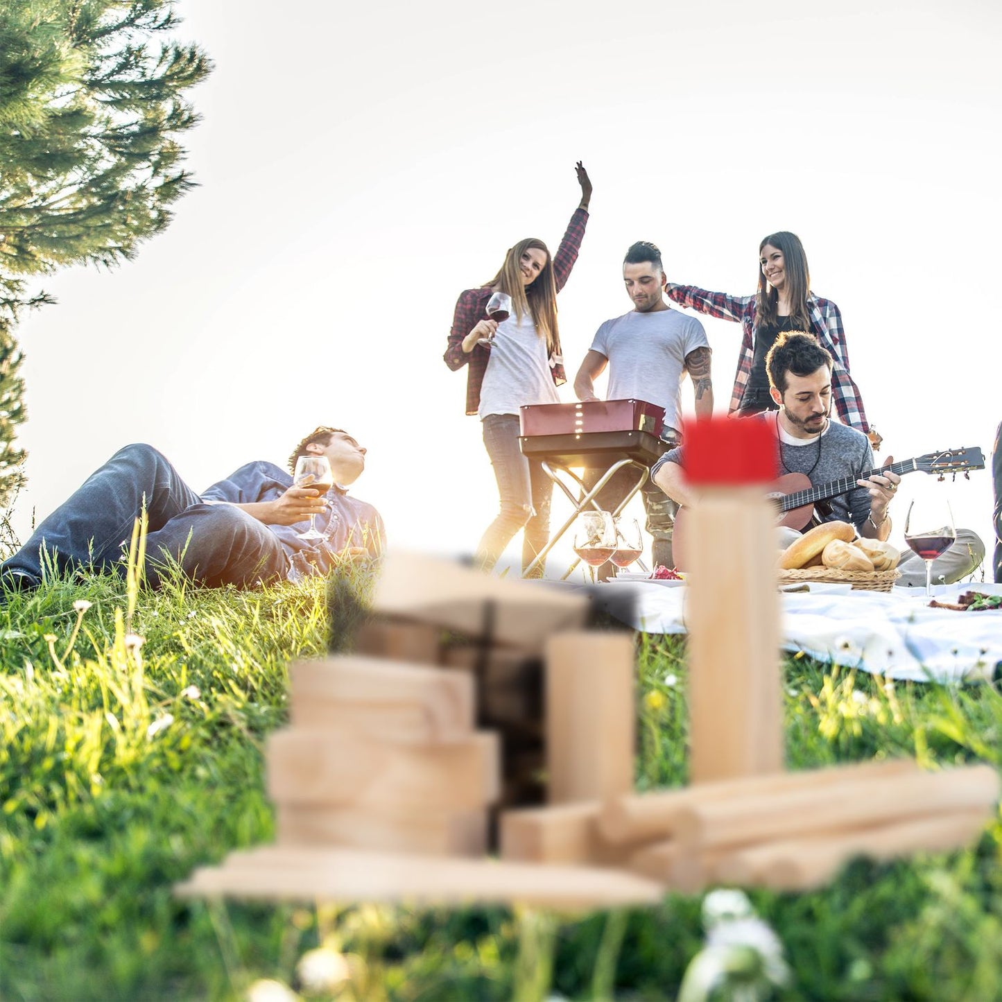 Kubb viking game