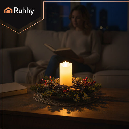 LED candle/insert 15x5cm 1pc Ruhhy 26719