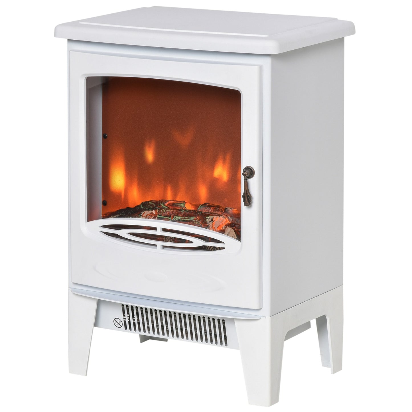 Freestanding LED electric stove, White, 900/1800W