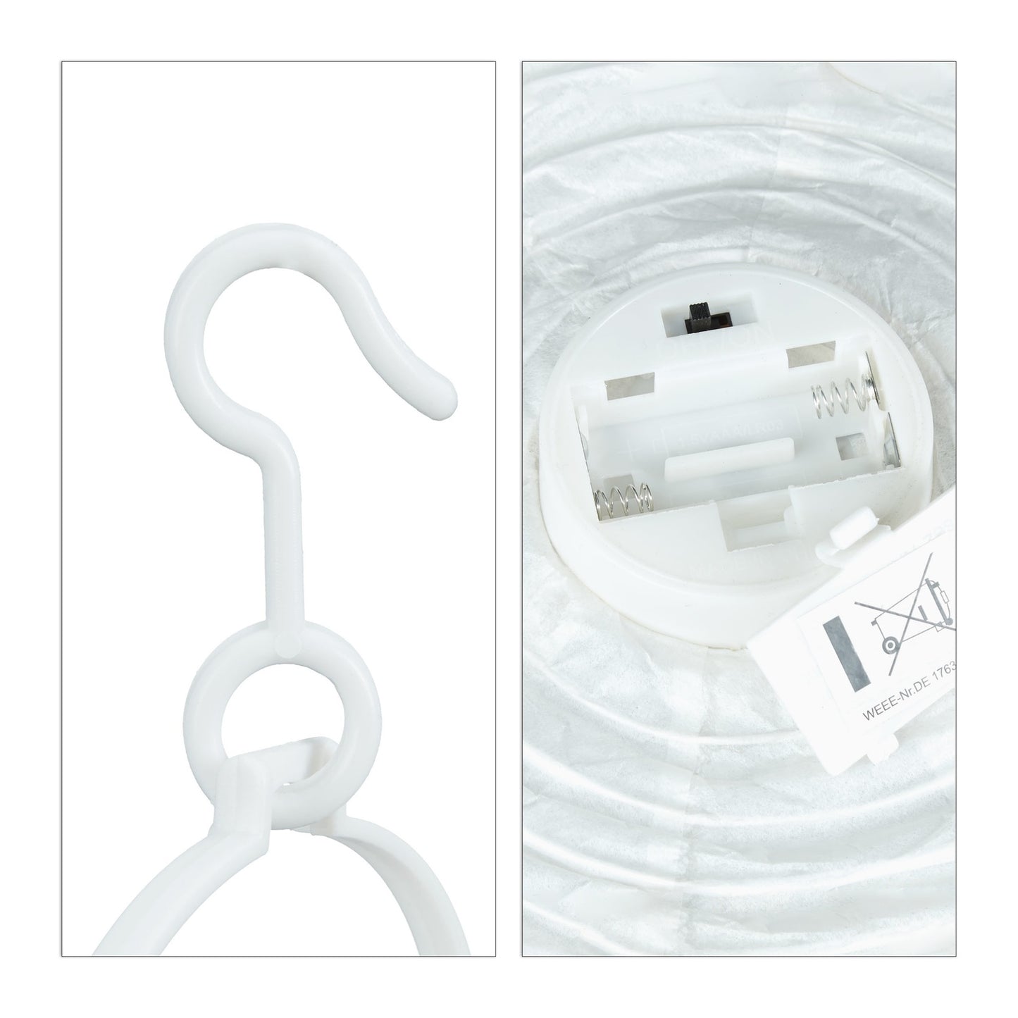 LED lanterns white 10 pcs