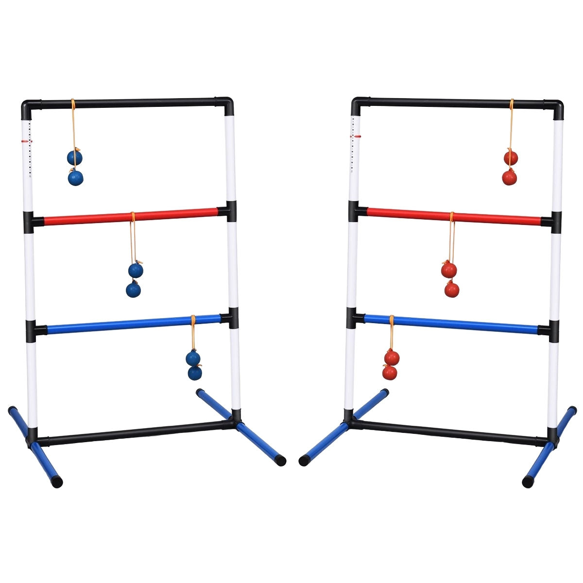 Ladder Golf Set for Indoor-Outdoor Play with 6 Balls