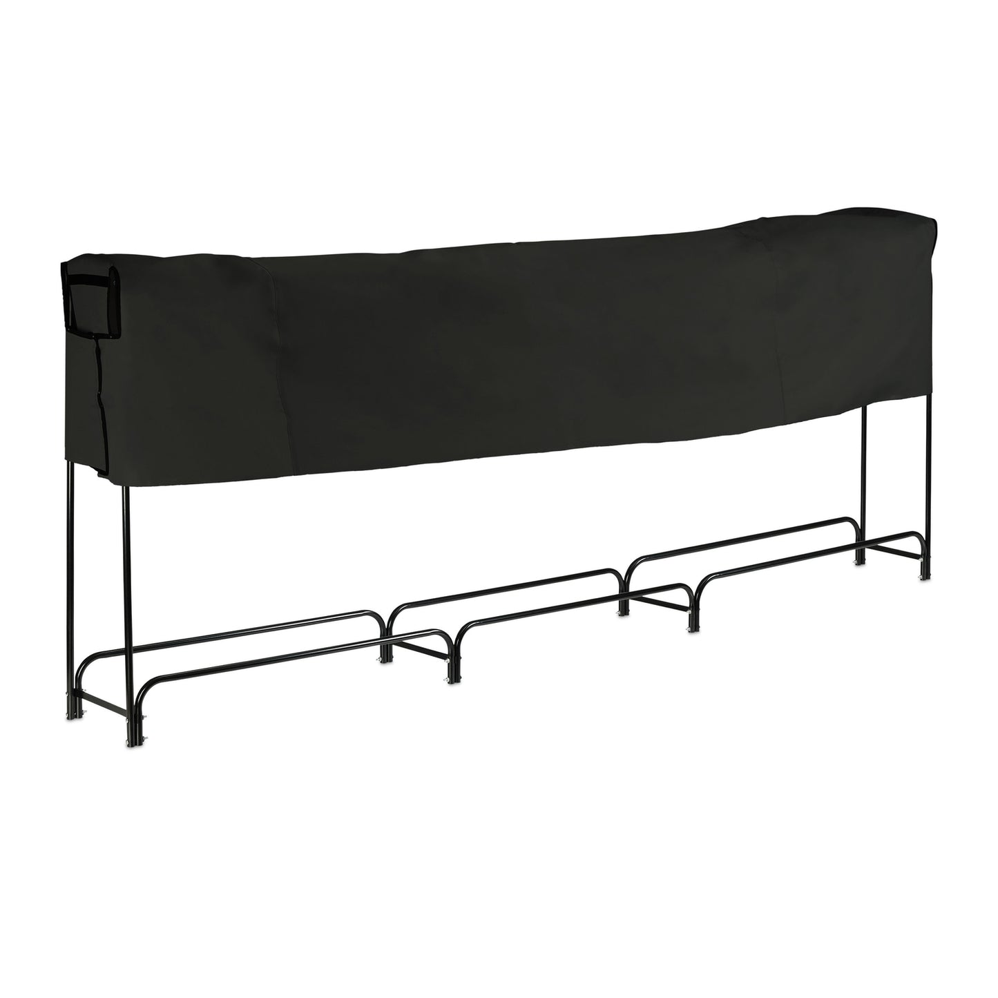 Large Metal Firewood Rack with Cover