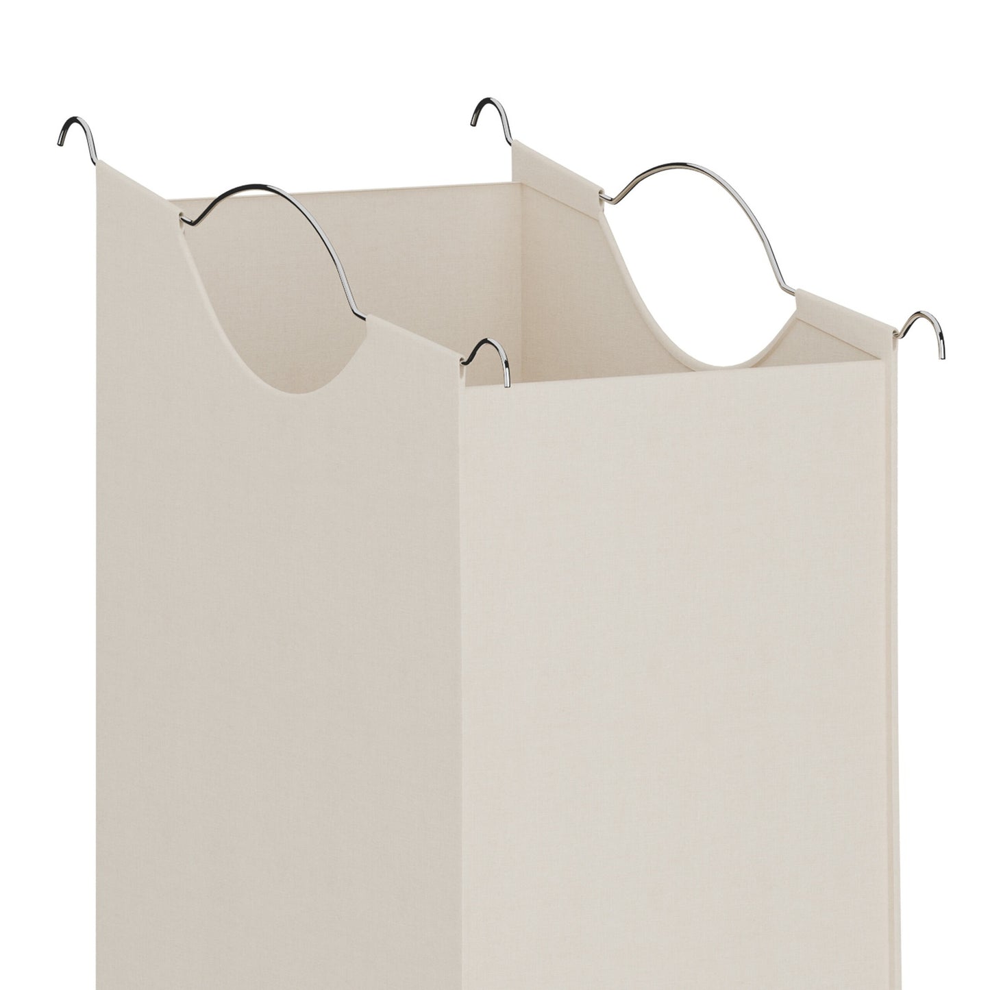Laundry Rack with 3 Removable Bags, Bamboo Shelf