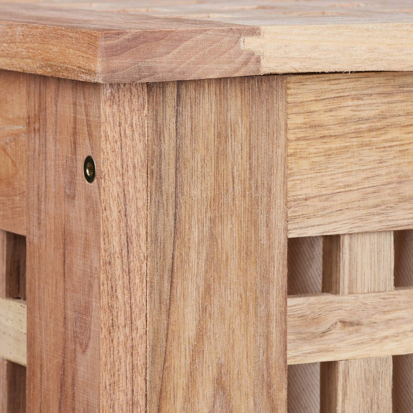 Laundry basket walnut