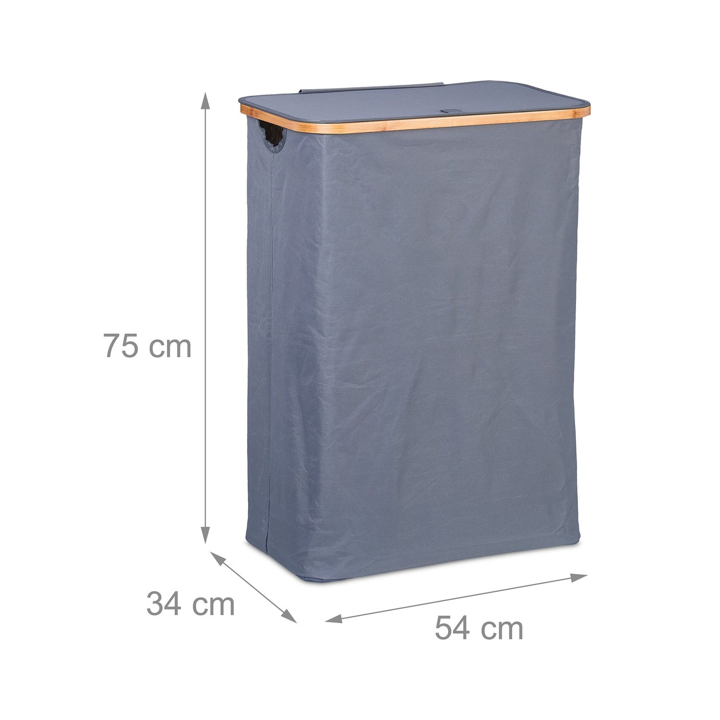 Laundry basket with lid 105 l