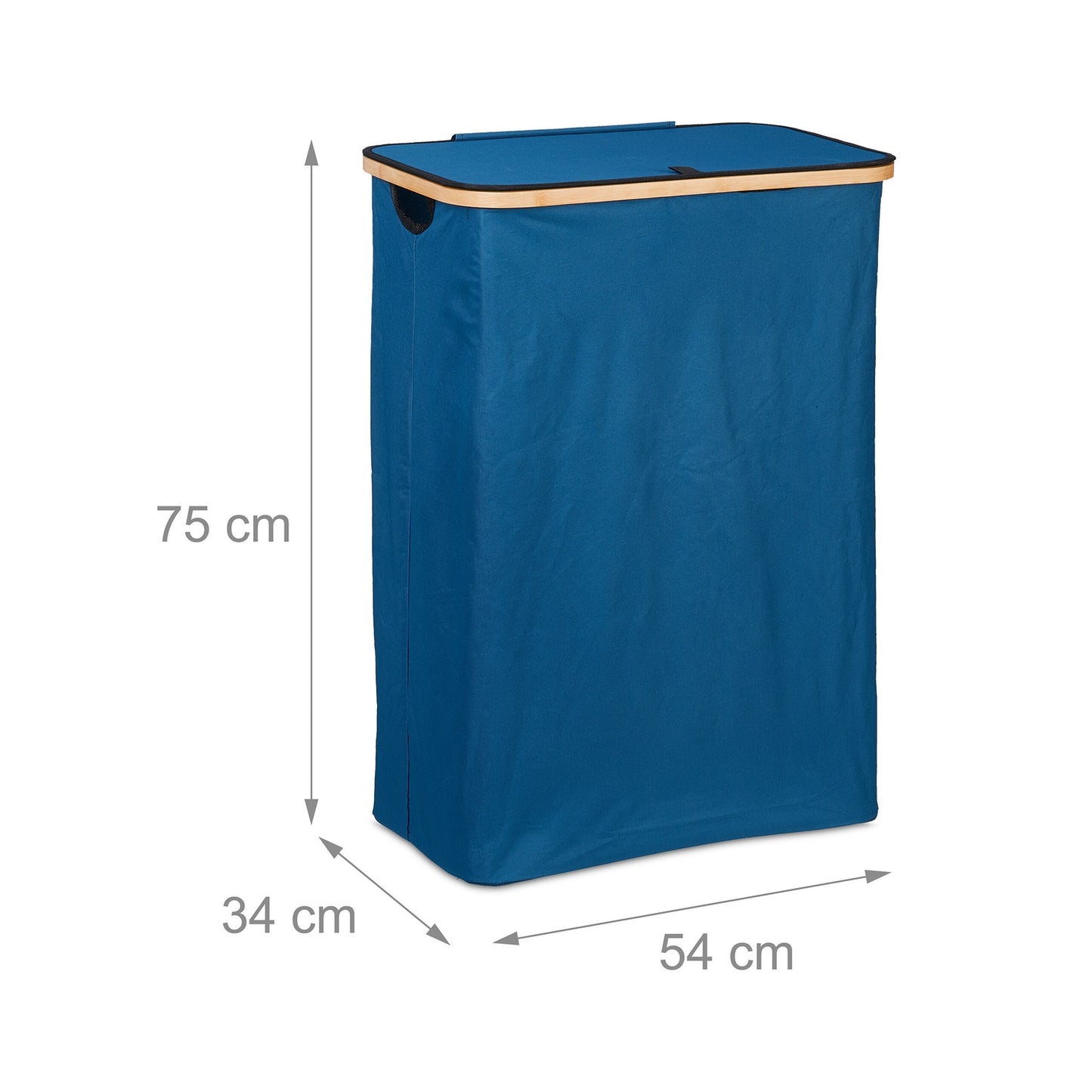 Laundry basket with lid 105 l