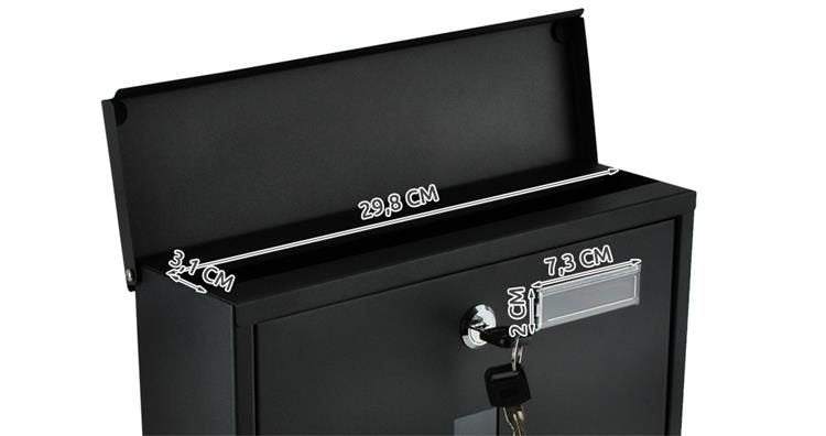 Letter box - black