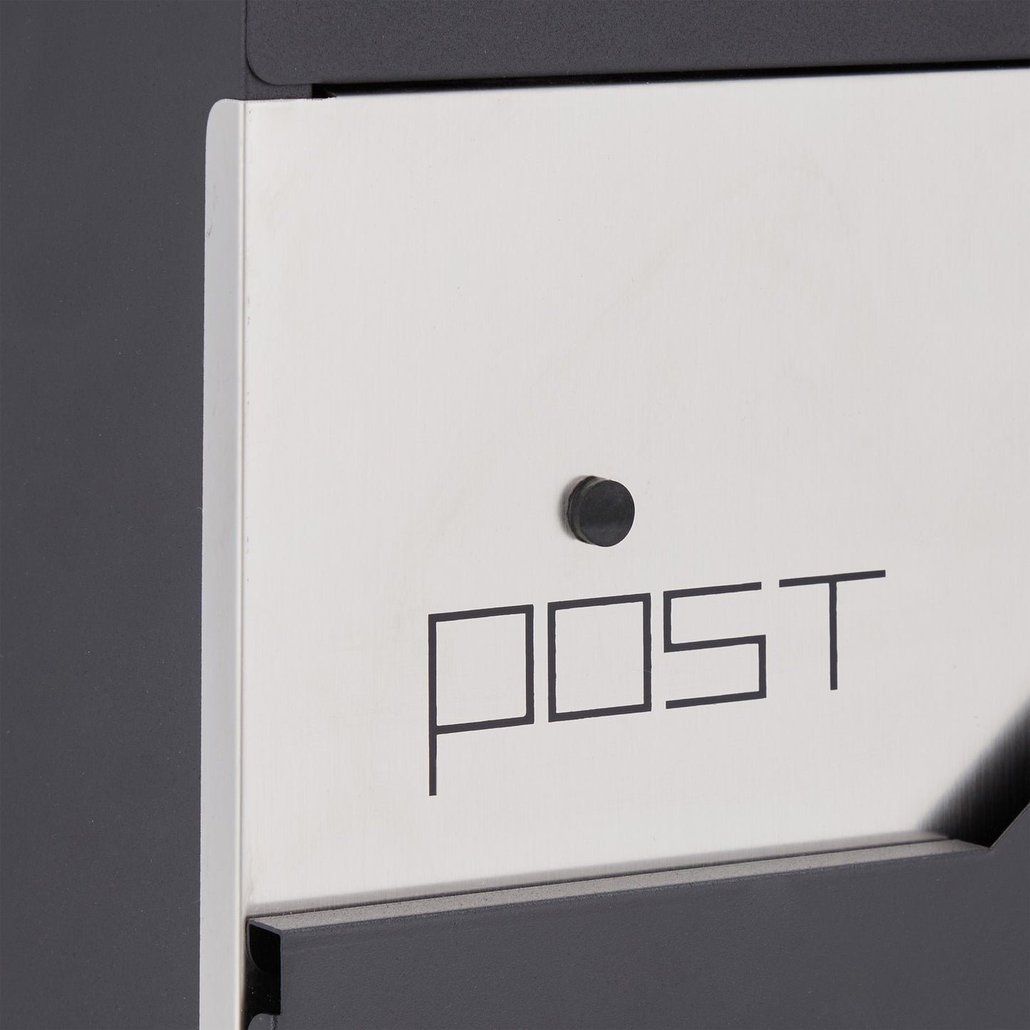Letterbox with newspaper holder