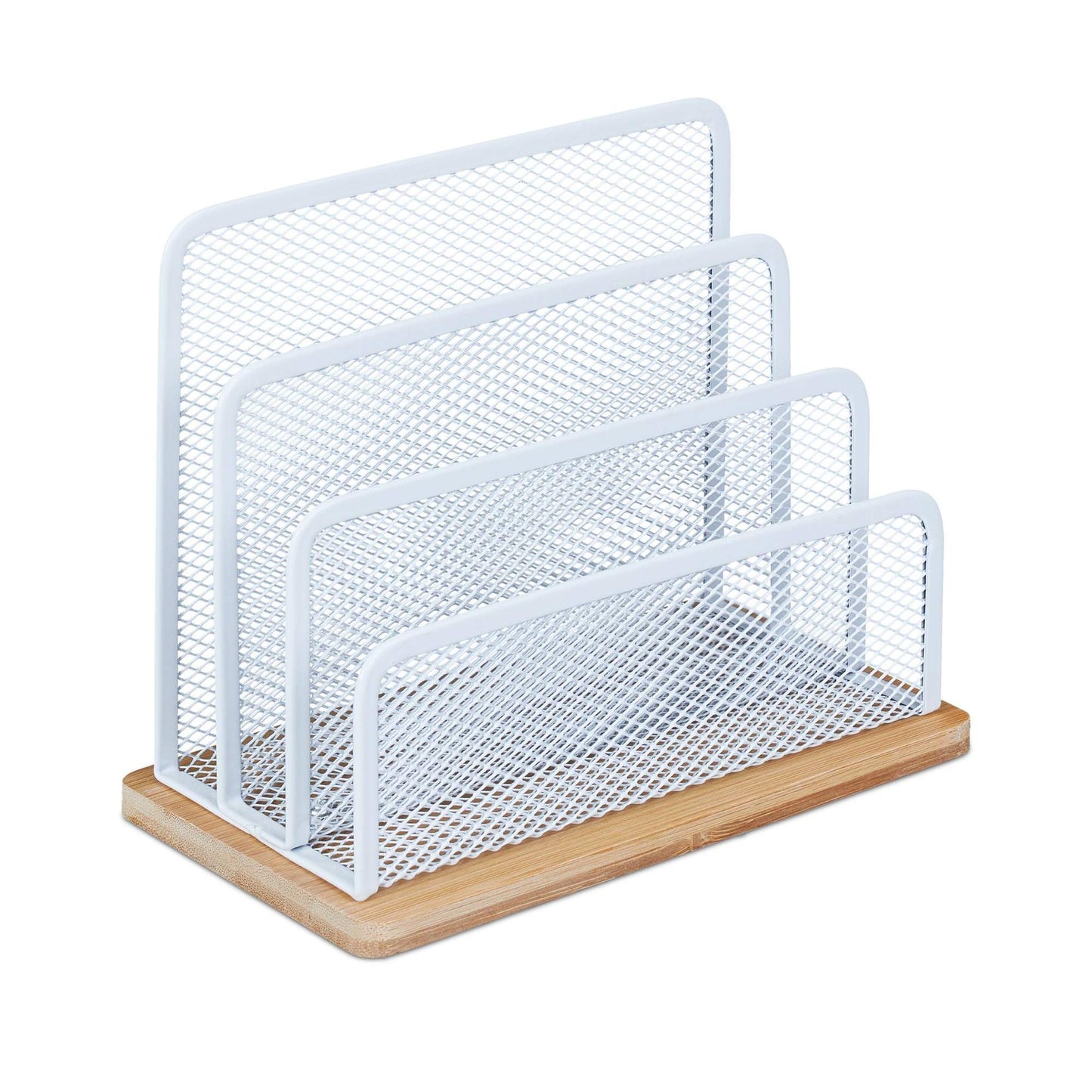 Letter holder Metal & Bamboo