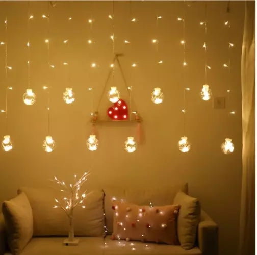 Light curtain 108LED USB warm white KŚ19736