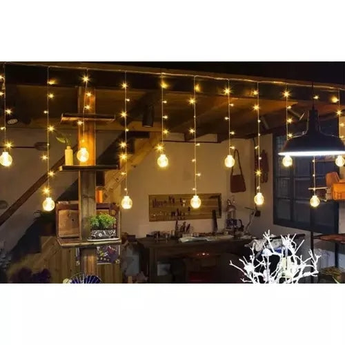Light curtain 108LED USB warm white KŚ19736