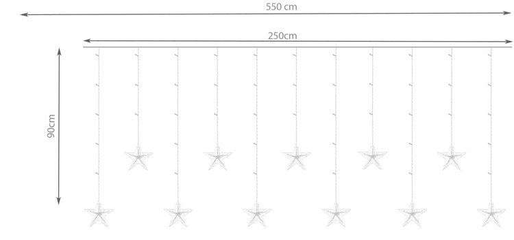 Light curtain 108LED - cold white 31V KŚ11322