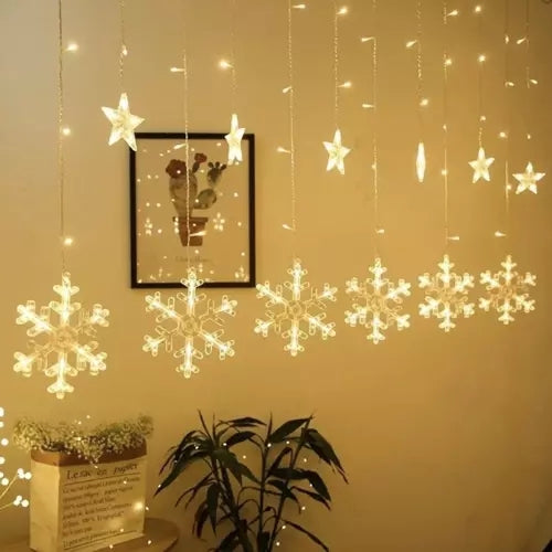 Light curtain 138 LED USB warm white KŚ19746