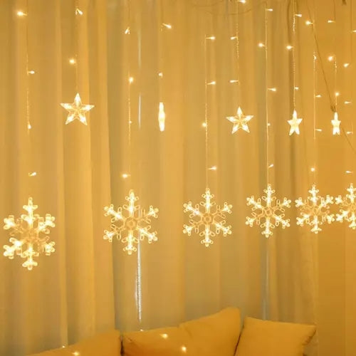 Light curtain 138 LED USB warm white KŚ19746