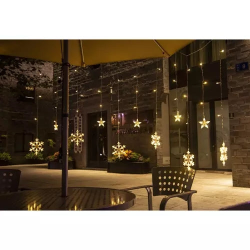 Light curtain 138 LED USB warm white KŚ19746